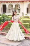 KA 5061 Cosmos Silk Lehenga Choli Wholesale Clothing Suppliers In India